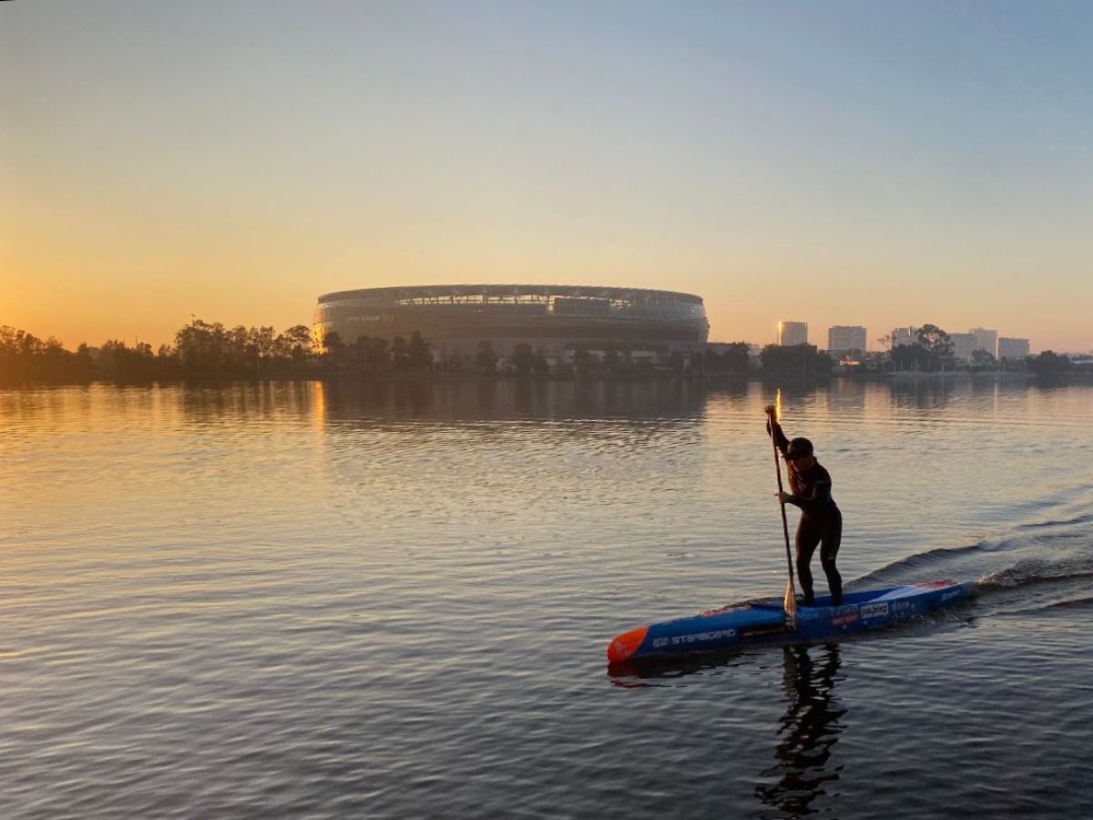 Flatwater where to stand BoothTraining Booth Battling the Bay for a Consecutive Win